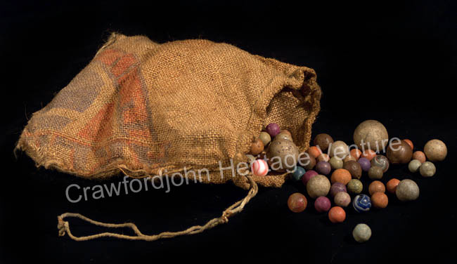 Bag of old marbles